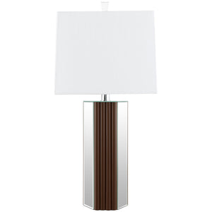 Echolls - Lamp With Scalloped Accents And Mirror Detail