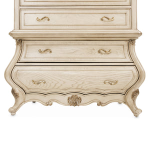 Platine de Royale - 6-Drawer Chest - Champagne - R&R Furniture Gallery (Fountain Valley, CA)
