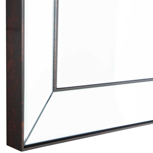 Elegant Rectangular Mirror - Dark Bronze