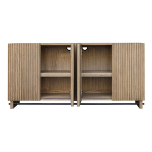 Kellem - Wood 4 Door Cabinet - Natural
