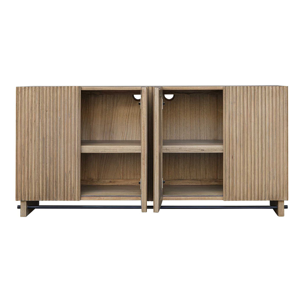 Kellem - Wood 4 Door Cabinet - Natural