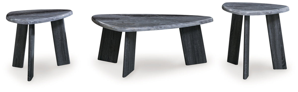 Bluebond - Occasional Table Set (Set of 3) - Gray - R&R Furniture Gallery (Fountain Valley, CA)