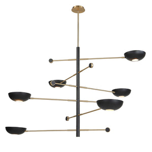 Swinger - 6 Light Pendant - Black