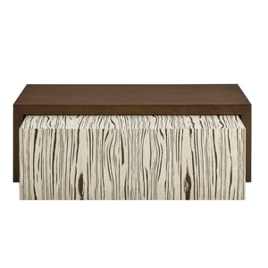 Woodland Code - Nested Coffee Tables (Set of 2) - Dark Brown / Beige