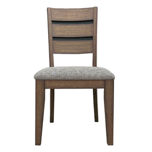 Cedar Fork - Dining Table With 6 Ladderback Chairs - Smoked Arabica