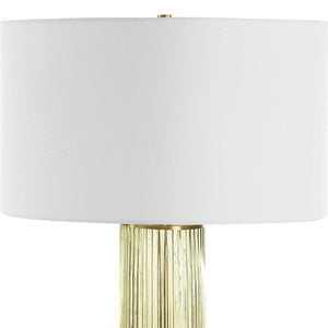 Mirah - Glass Table Lamp - Olive Green
