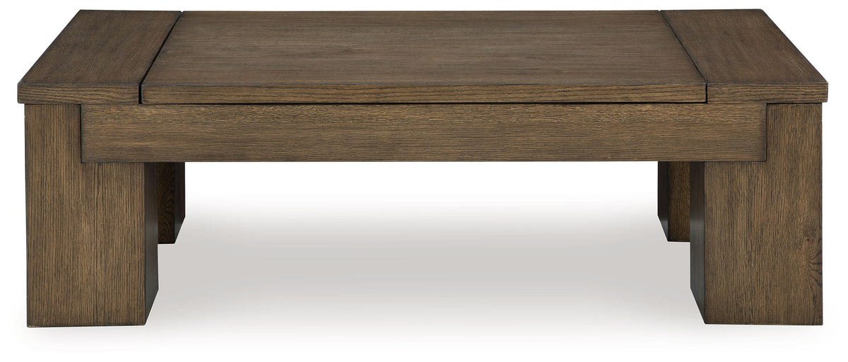 Rosswain - Lift Top Cocktail Table - Warm Brown - R&R Furniture Gallery (Fountain Valley, CA)