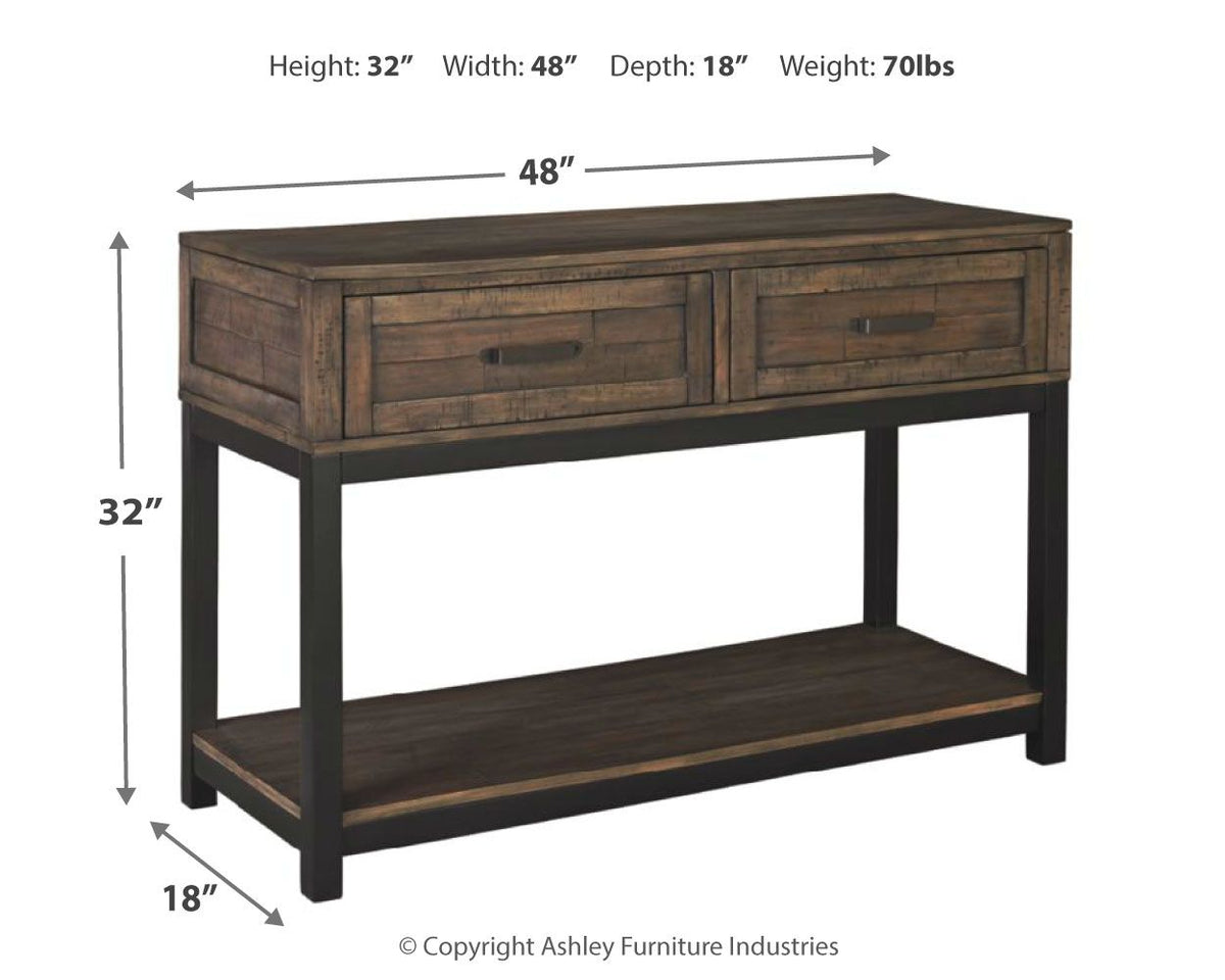 Johurst - Sofa Table - Grayish Brown - R&R Furniture Gallery (Fountain Valley, CA)