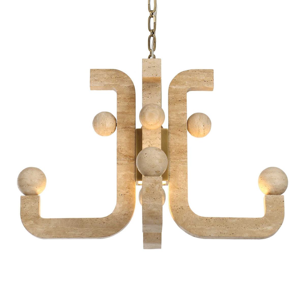 Equilibrium - 5 Light LED Pendant - Brass