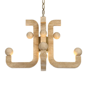 Equilibrium - 5 Light LED Pendant - Brass