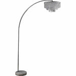 Julie - 62"H Crystal Chrome Arch Lamp