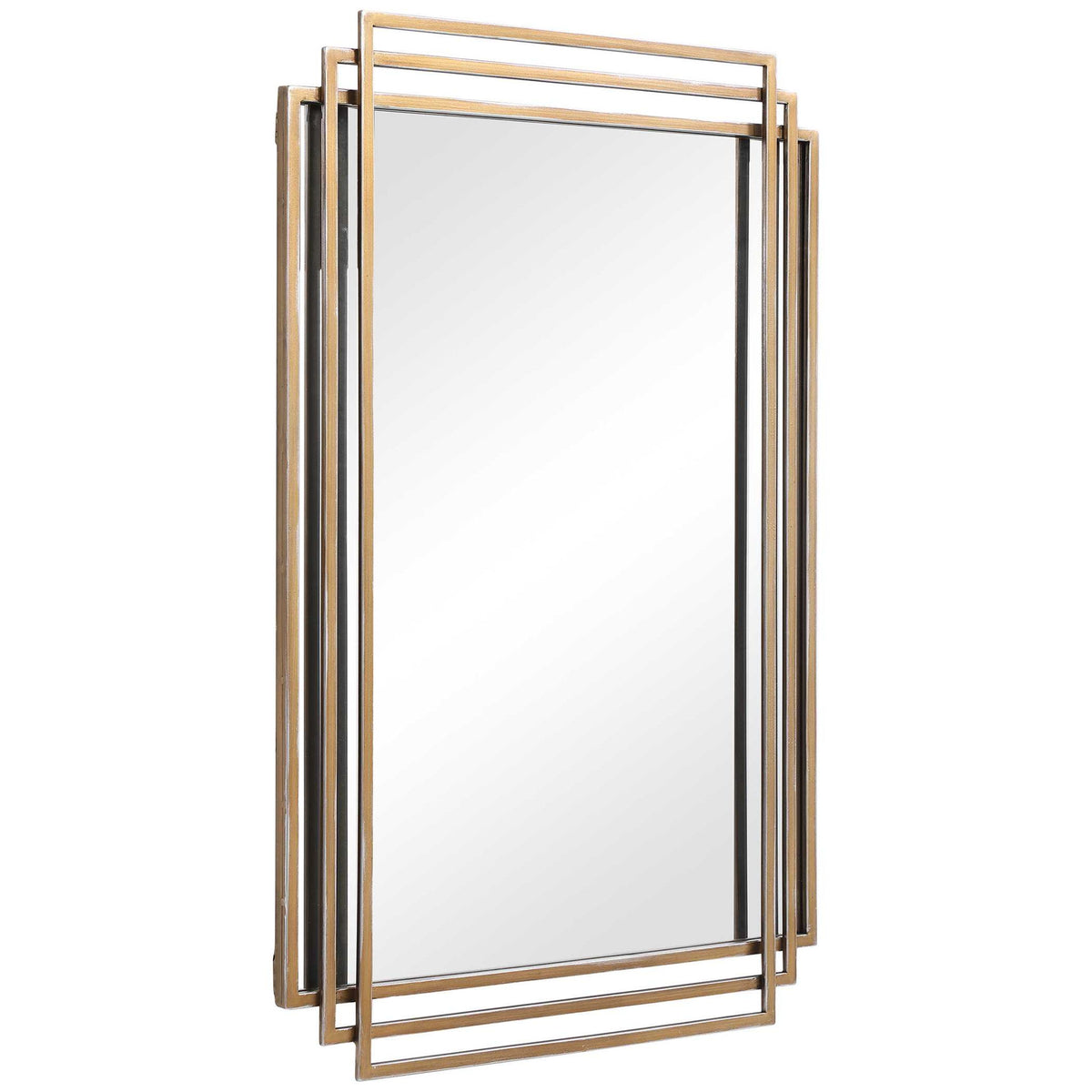 Uttermost Amherst wall mirror with a stylish frame, ideal for enhancing home decor and adding light to any room.