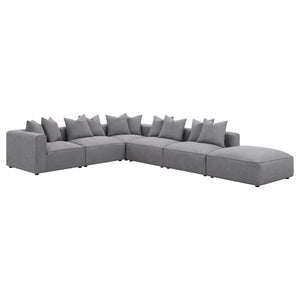 Amherst - Modular Sectional With Cushions - Gray