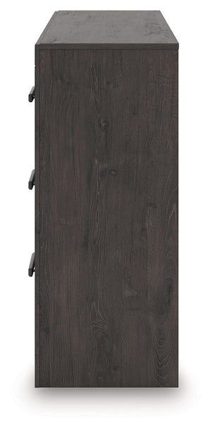 Prendonea - Six Drawer Dresser - Charcoal - R&R Furniture Gallery (Fountain Valley, CA)
