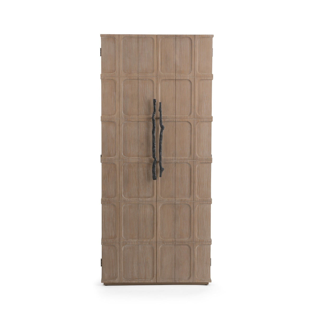 Classic Home Corin tall accent cabinet with wood finish featuring multiple storage compartments and sleek design.