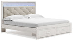 Altyra - King Upholstered Storage Bed - White - R&R Furniture Gallery (Fountain Valley, CA)