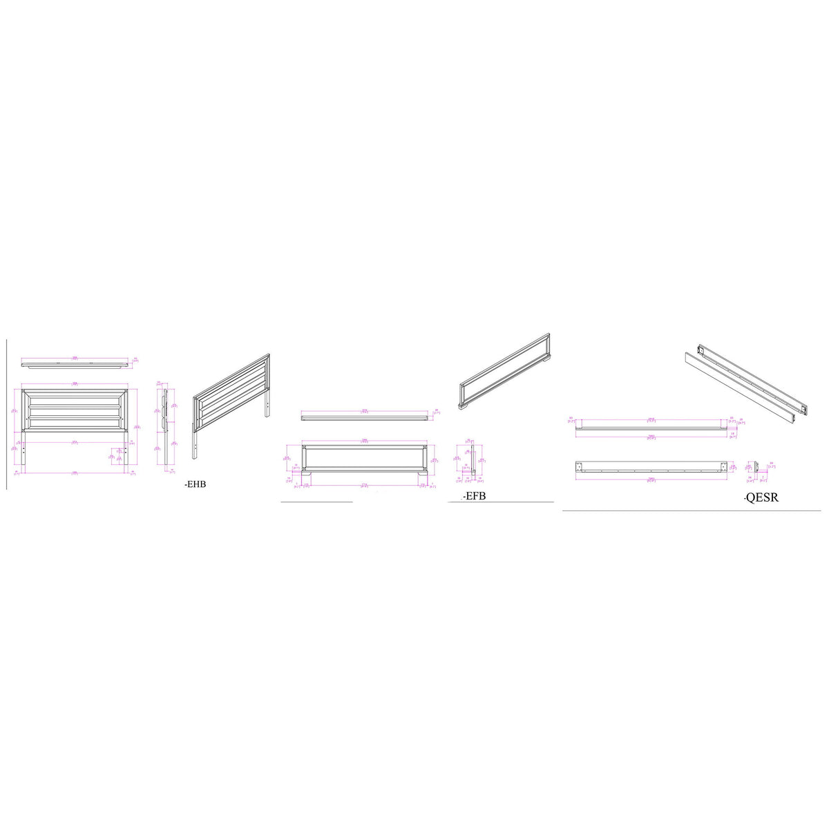 Soulmarie - Bed With LED Lighting And Padded Headboard