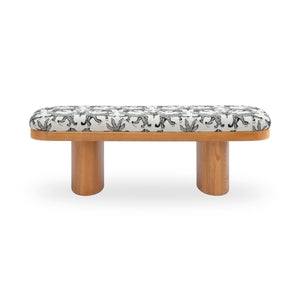 Ollie - Leopard Jacquard Bench
