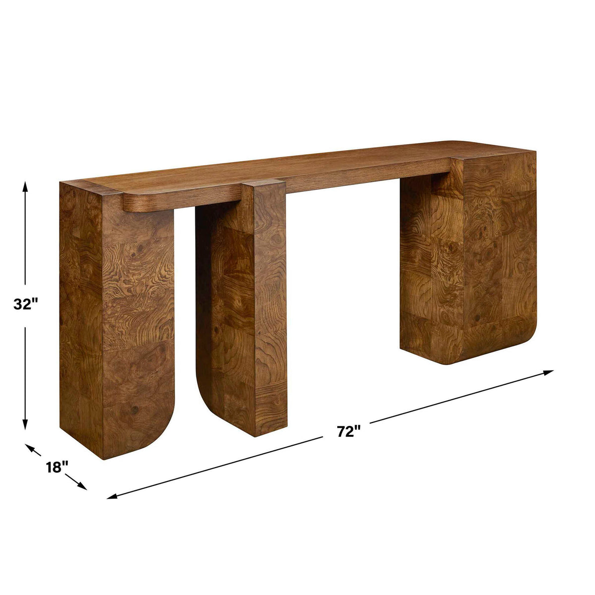 Bolster - Console Table - Woodtone