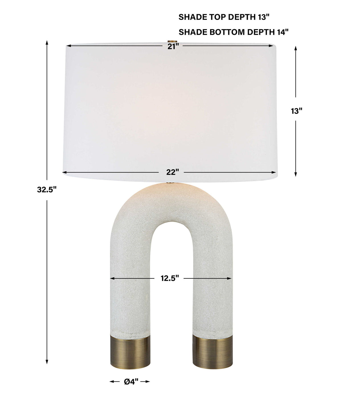 U-Turn - Table Lamp - White