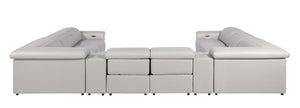 1126 - 10-Piece U-Shaped Sectional Sofa In With 4 Power Recliners & Power Headrests