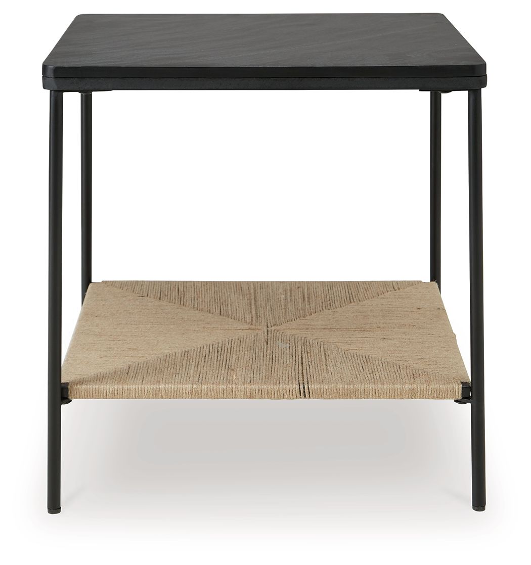 Minrich - Accent Table - Black / Natural - R&R Furniture Gallery (Fountain Valley, CA)