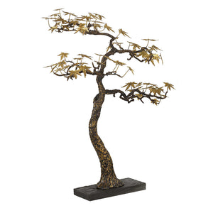 Bonsai - Large Sculpture - Brass / Woodtone