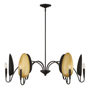 Warwick - 6 Light Chandelier - Matte Black