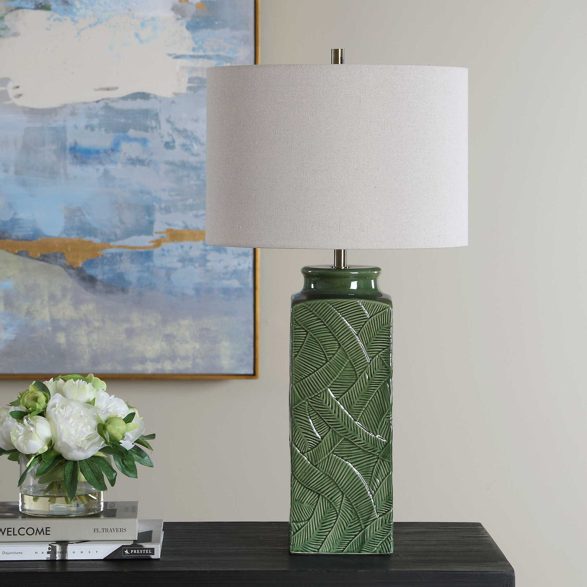 Table Lamp - Glossy Green