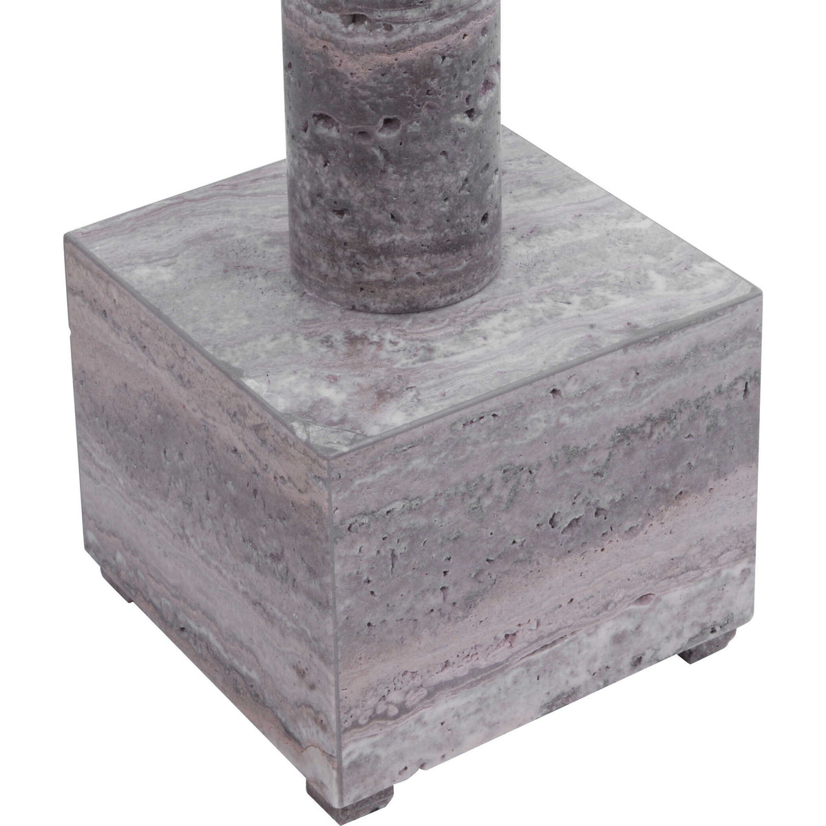 Telescope - Buffet Lamp - Gray Travertine/Bronze