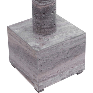 Telescope - Buffet Lamp - Gray Travertine/Bronze