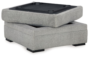 Casselbury - Ottoman With Storage - Cement - R&R Furniture Gallery (Fountain Valley, CA)