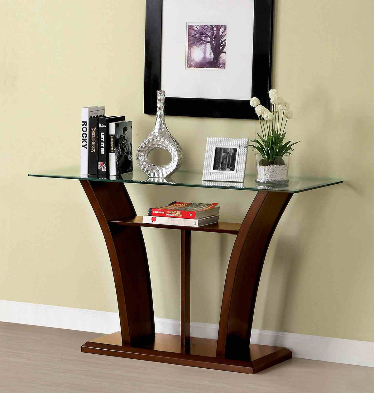 Manhattan Iv - Sofa Table, Brown Cherry