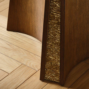Gold Rush - Dining Table - Woodtone / Brass