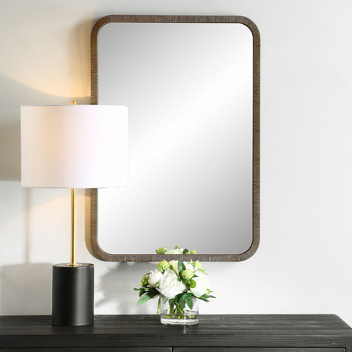 32" Mirror - Gold