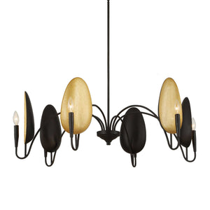 Warwick - 6 Light Chandelier - Matte Black