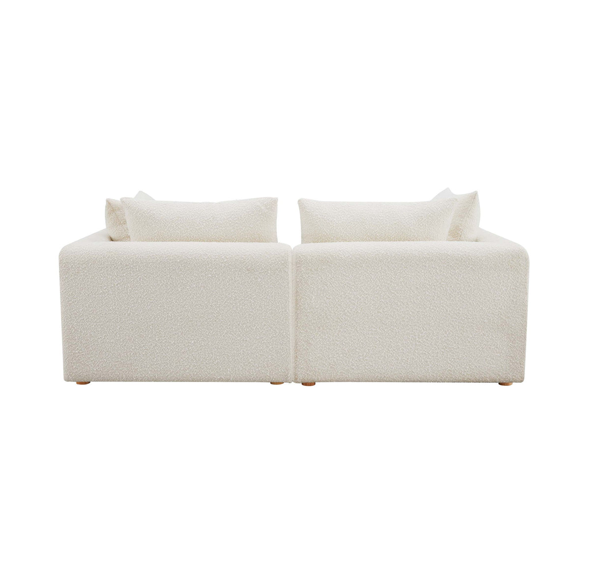 Hangover - Boucle Loveseat - Cream - R&R Furniture Gallery (Fountain Valley, CA)