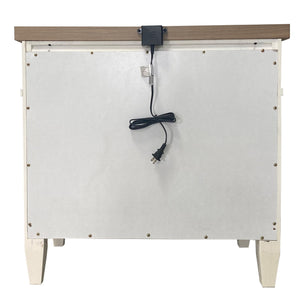 Americana Modern Bedroom - 2 Drawer Nightstand
