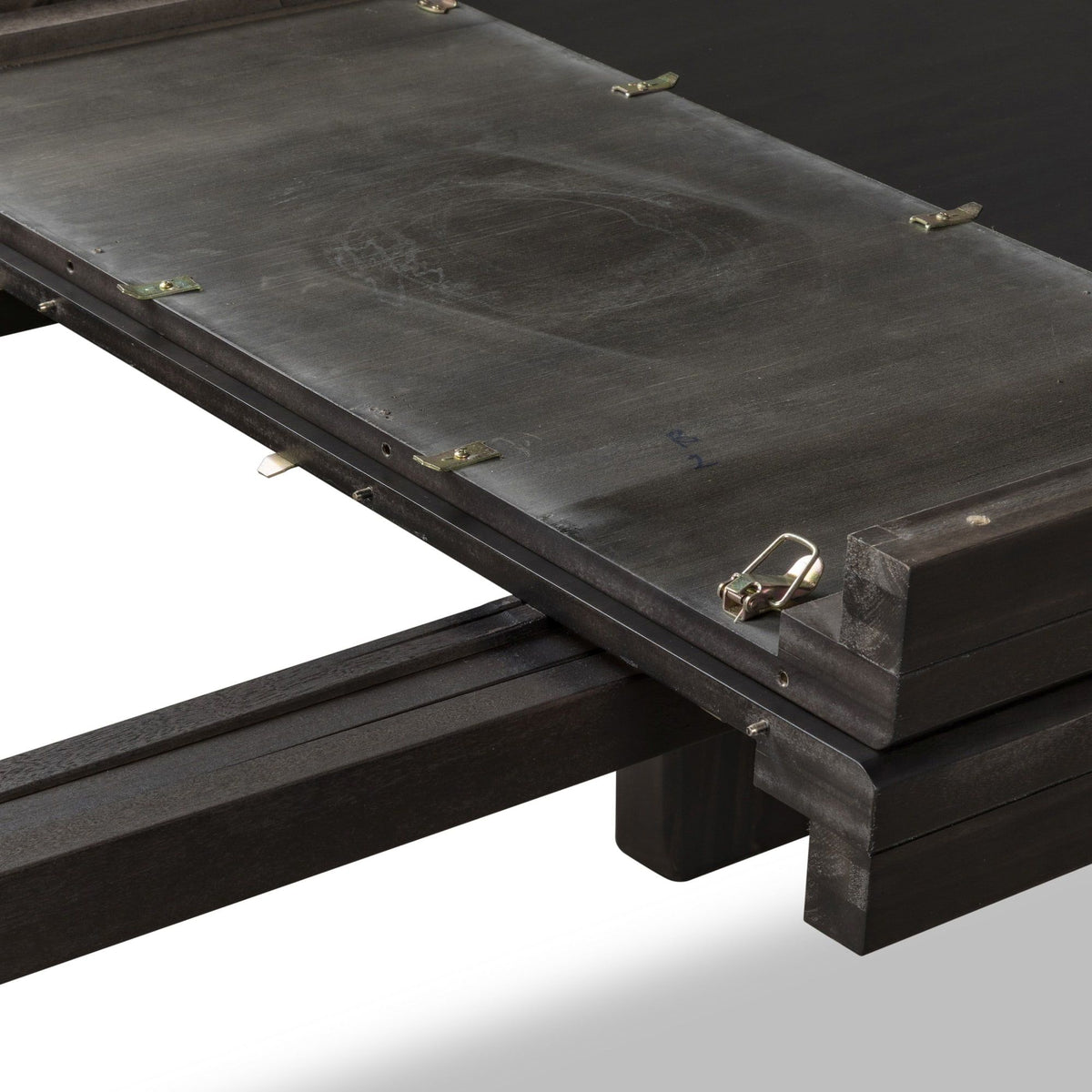 Zamba Extendable Acacia Wood Dining Table in Jaguar