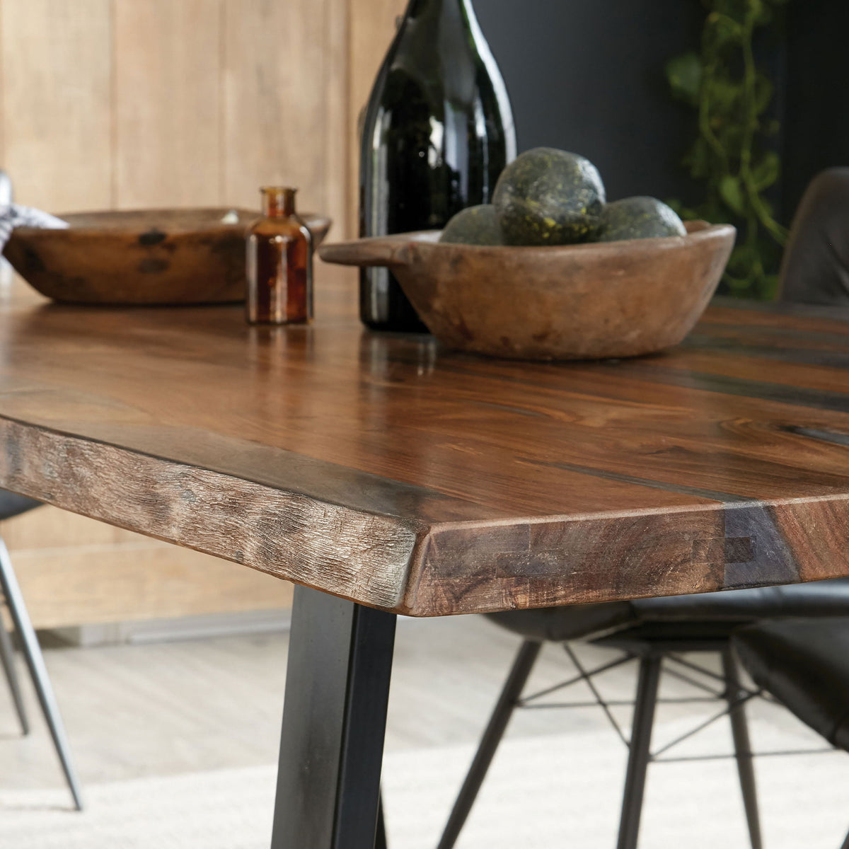 Wobegon - Rectangular Dining Table - Gray