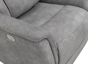 Linus - Zero Gravity Power Reclining Sofa - Hudson Gray