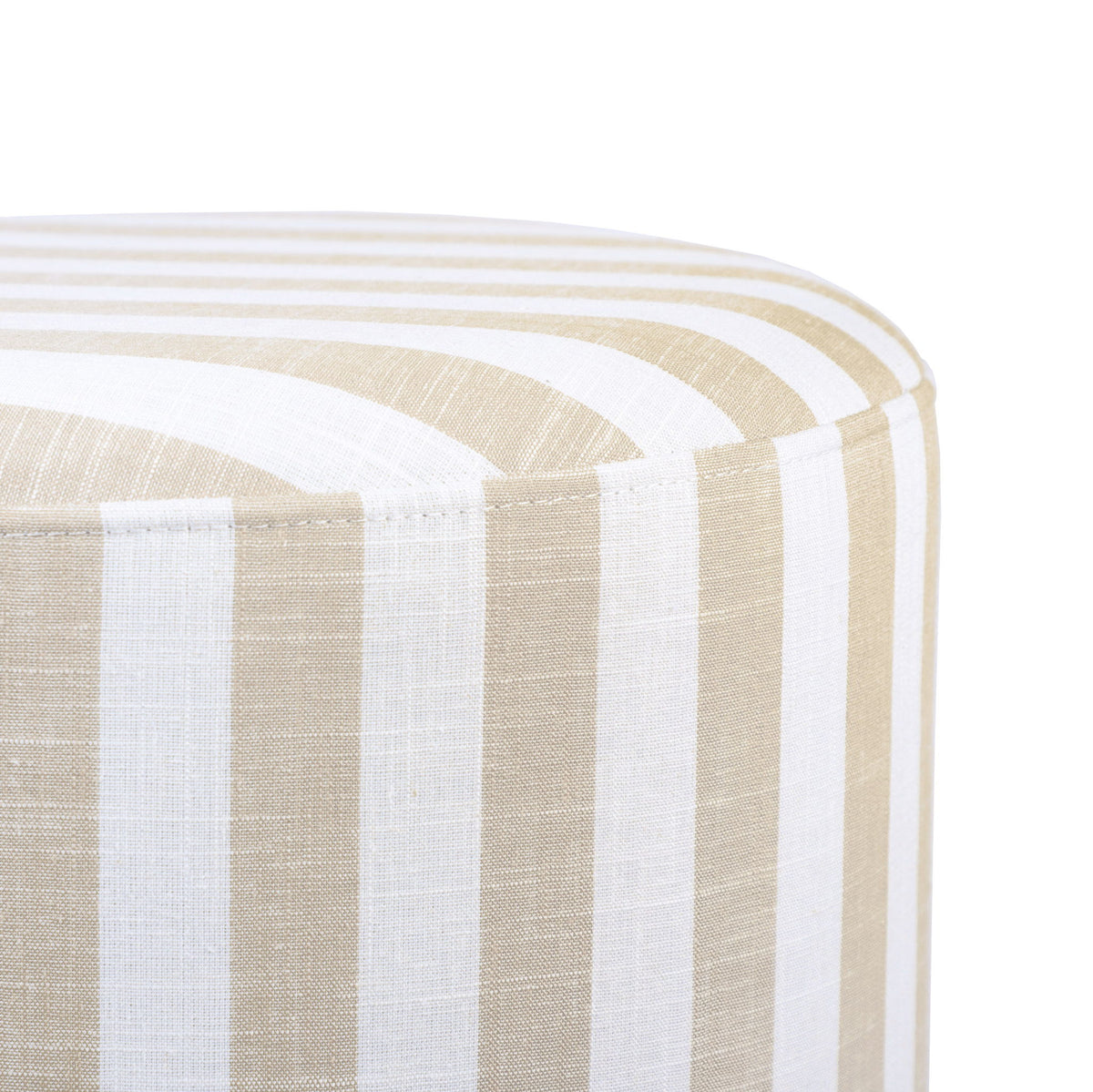 Dex - Striped Linen Ottoman - R&R Furniture Gallery (Fountain Valley, CA)