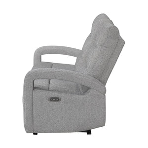 Isolde - Power Reclining Sofa, LED Lighting - Gray
