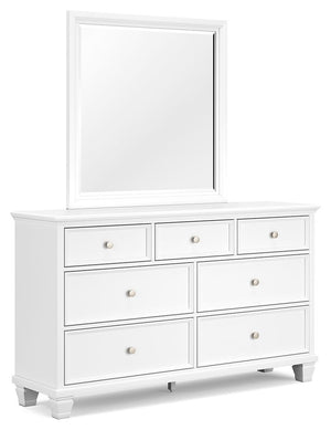 Fortman - Dresser And Mirror - White - R&R Furniture Gallery (Fountain Valley, CA)