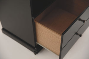 Maribel - One Drawer Night Stand - Black - R&R Furniture Gallery (Fountain Valley, CA)