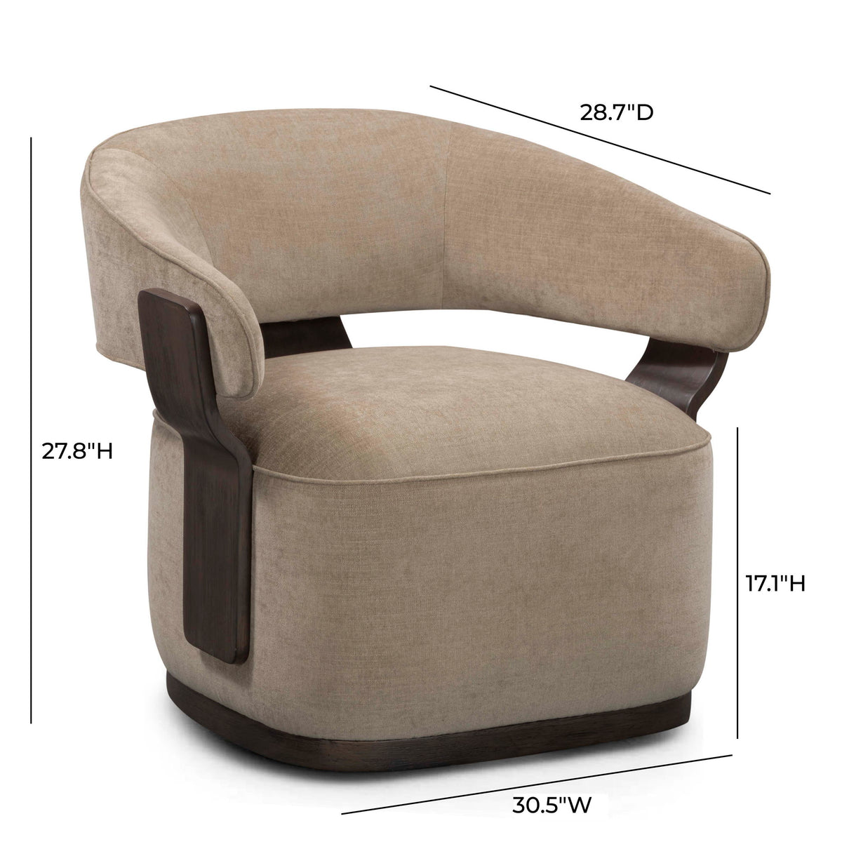 Madison - Linen Chenille Swivel Accent Chair - R&R Furniture Gallery (Fountain Valley, CA)