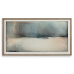 Deep Rains - Framed Abstract Print - Light Gray