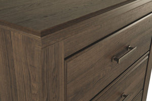 Juararo - Five Drawer Chest - Dark Brown - R&R Furniture Gallery (Fountain Valley, CA)