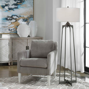 Adrian - Modern Floor Lamp - Silver