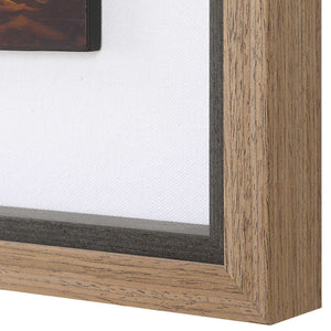 Resting Bunny - Framed Prints (Set of 9) - Dark Brown